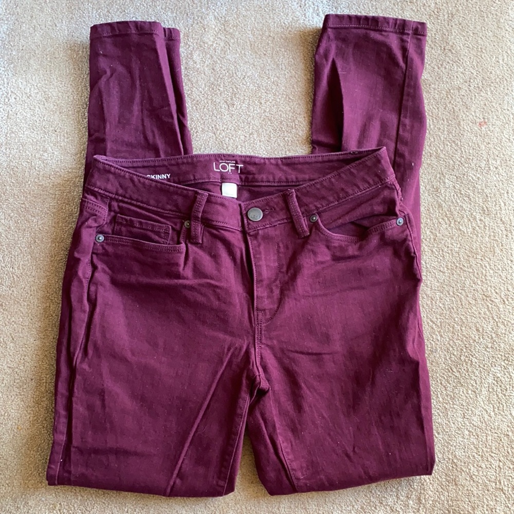 Ann Taylor LOFT Curvy Skinny Jeans Size 6